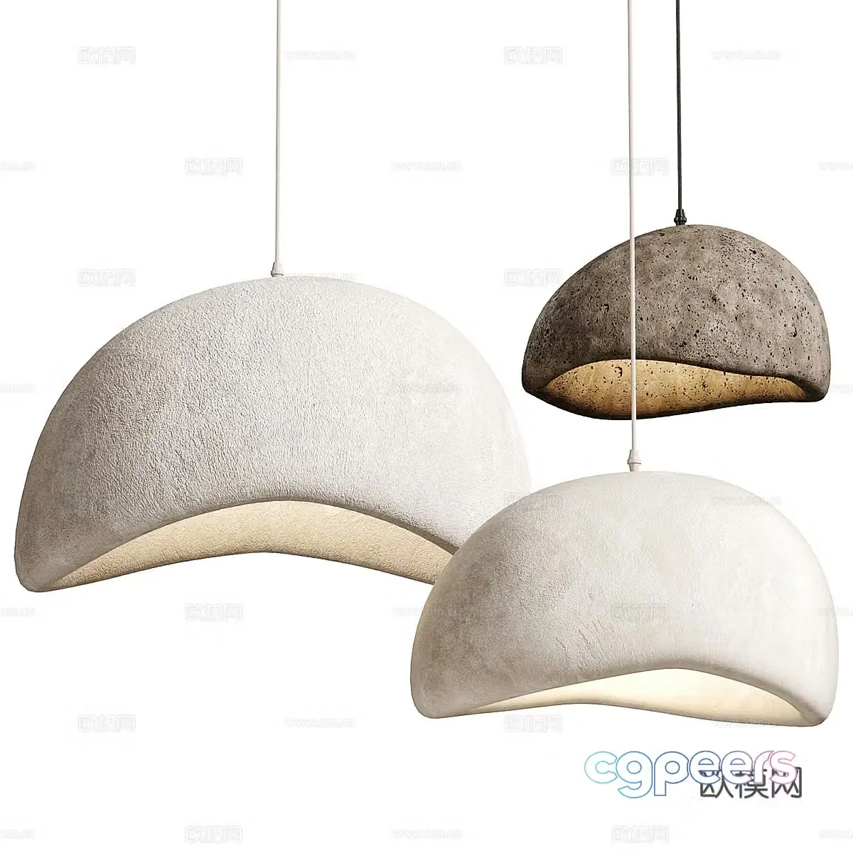 New Chinese style Wasabi Decorative Chandelier 3D Model