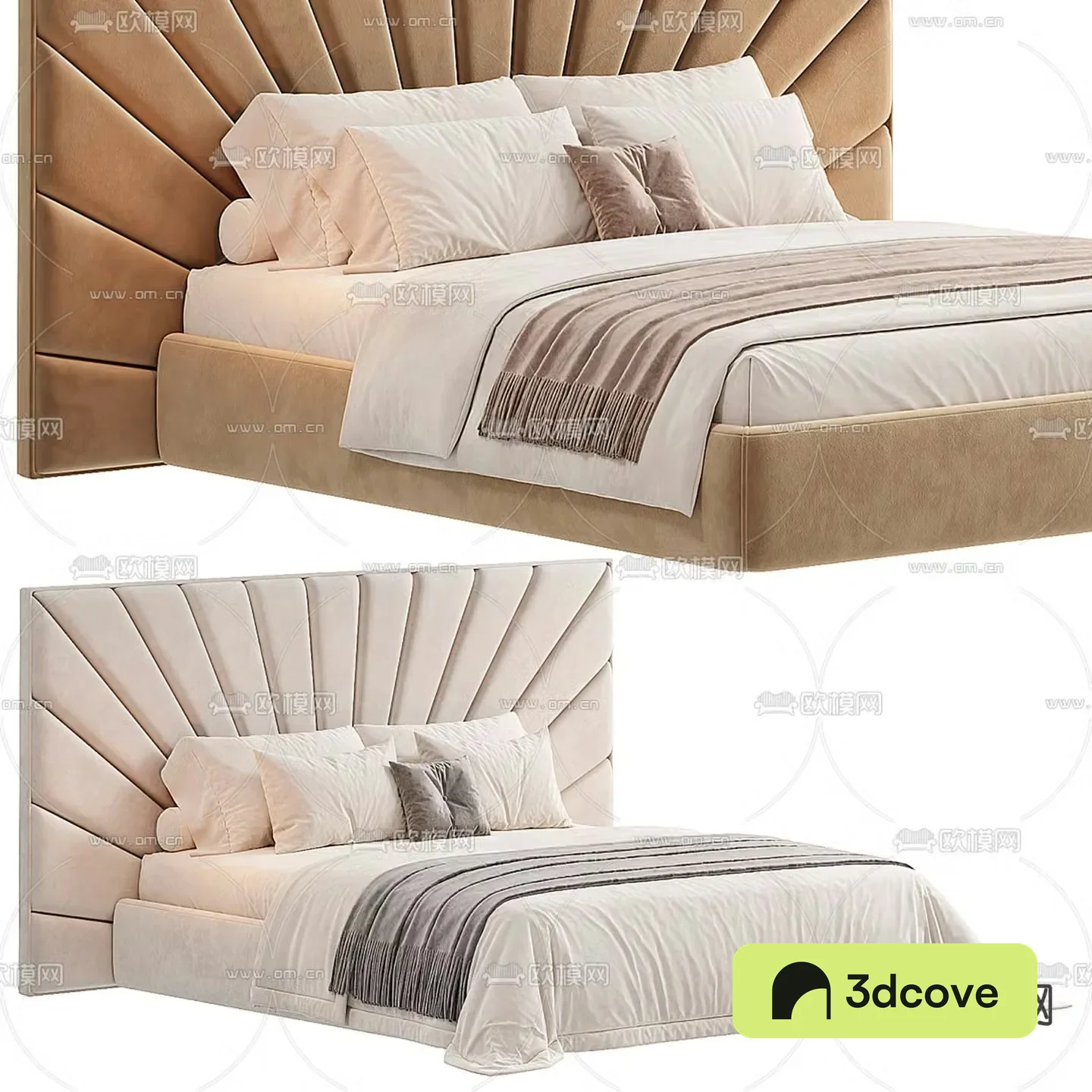Modern double bed