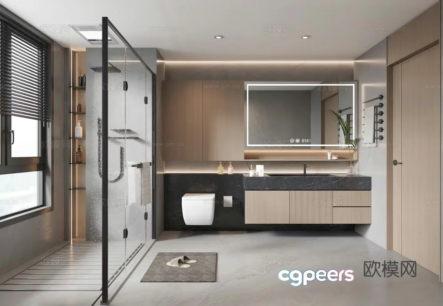 Modern bathroom 3d model