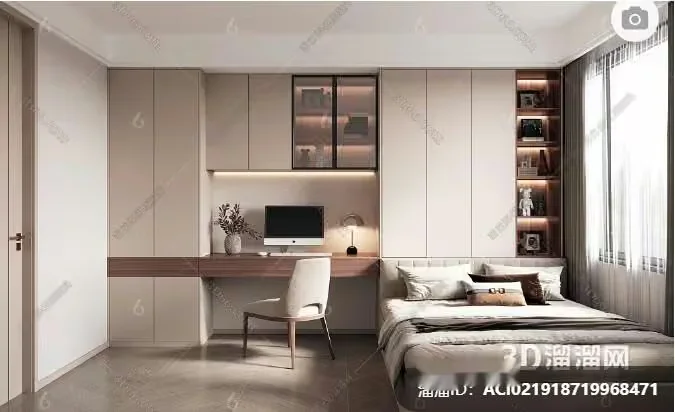 Modern Bedroom 3D Model – 16653 – VRAY Render