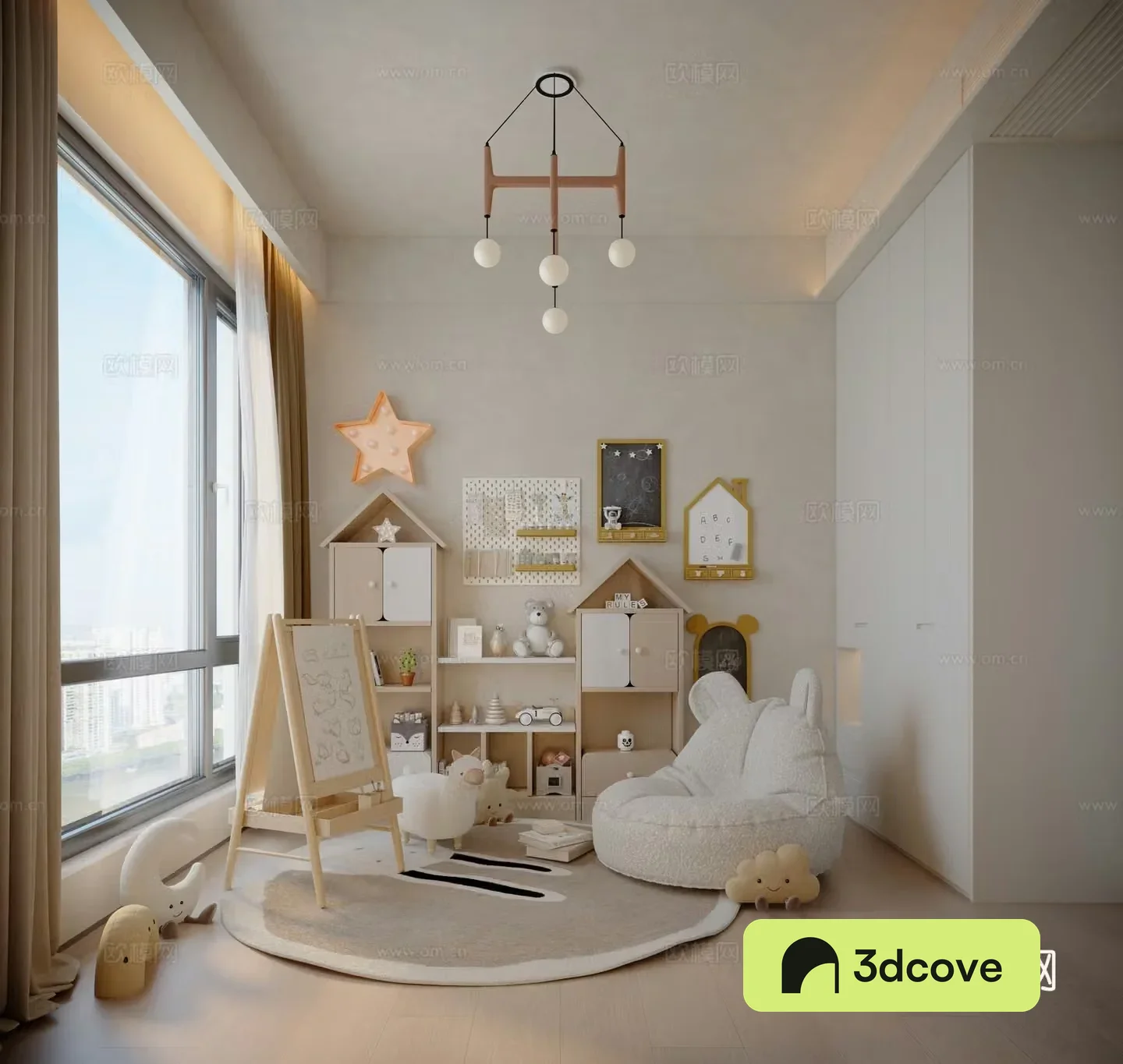 Modern children’s entertainment area