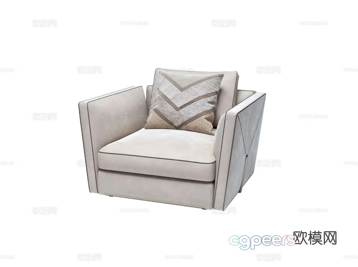 Visionnaire BASTIAN Single Sofa 3D Model
