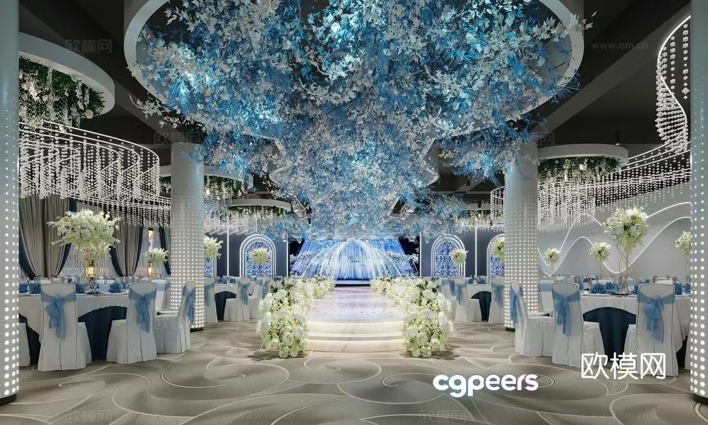Banquet Hall 3d model
