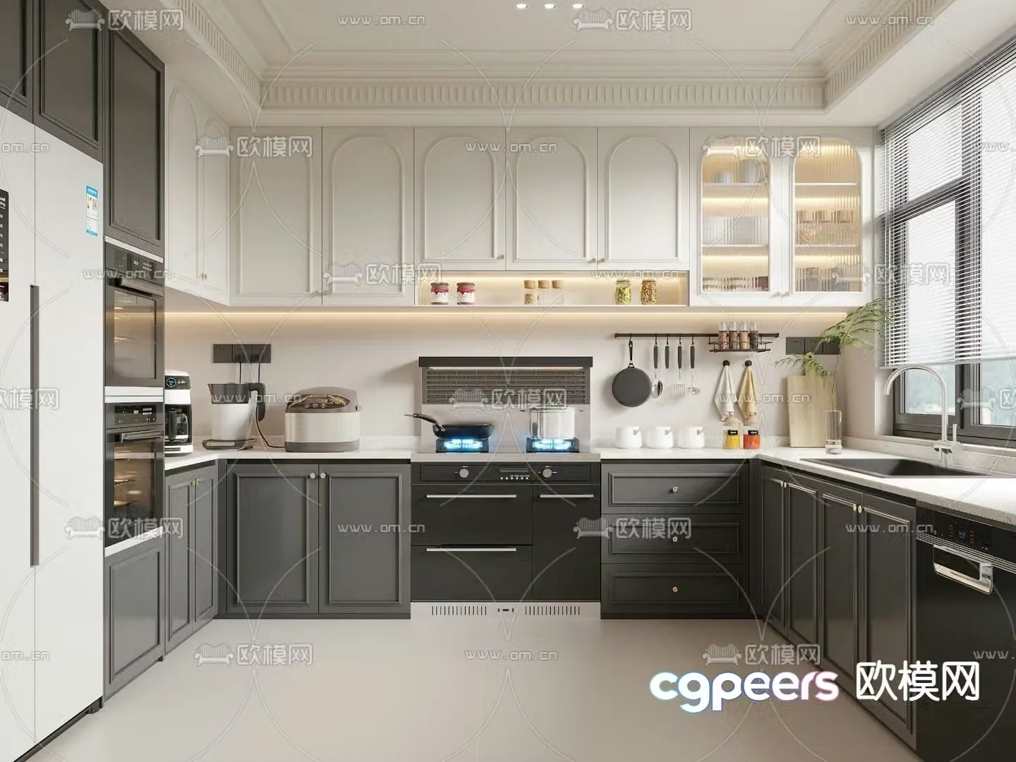 French kitchen 3d model