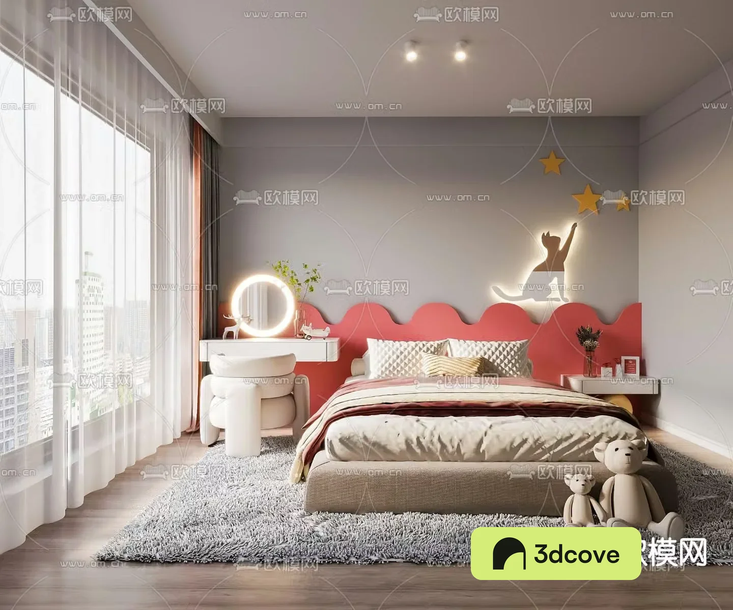 Modern kids girl room