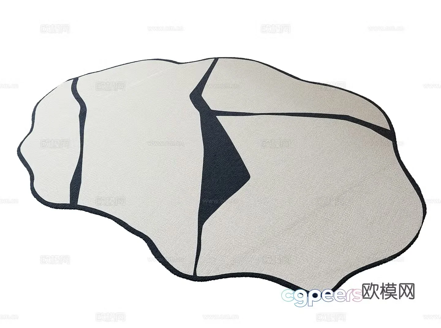 Modern carpet 3d model