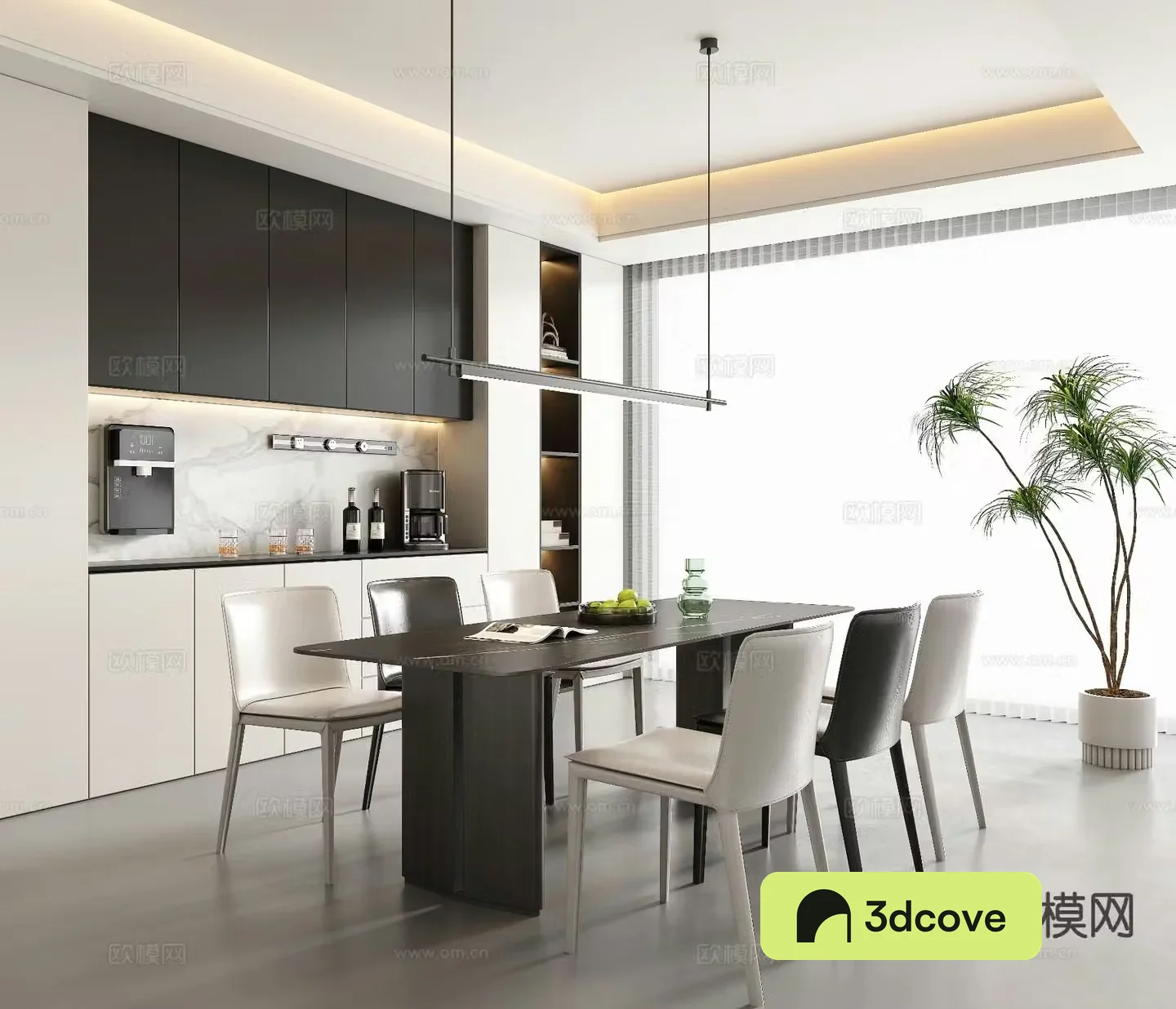 Modern minimalist restaurant