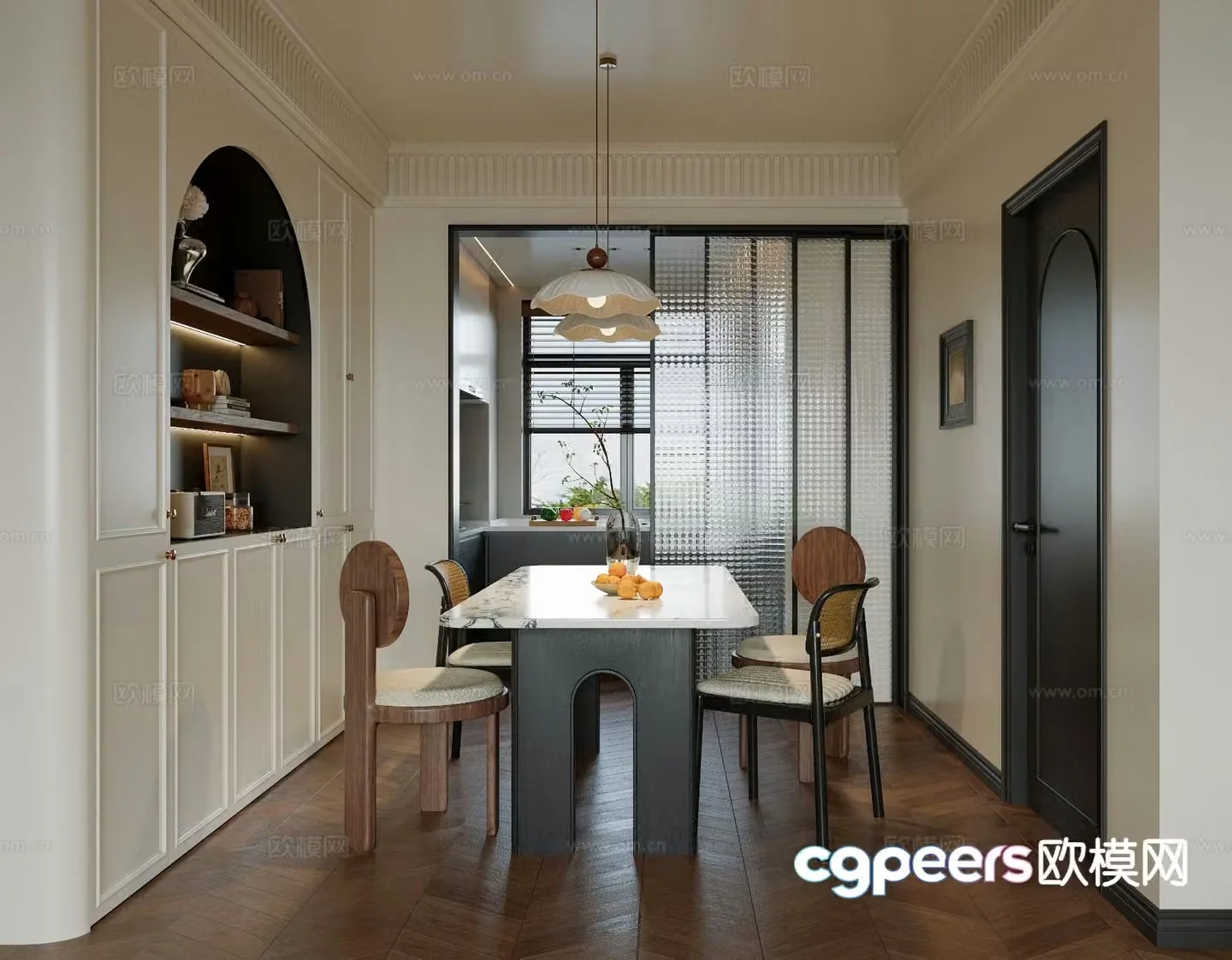 French restaurant 3d model