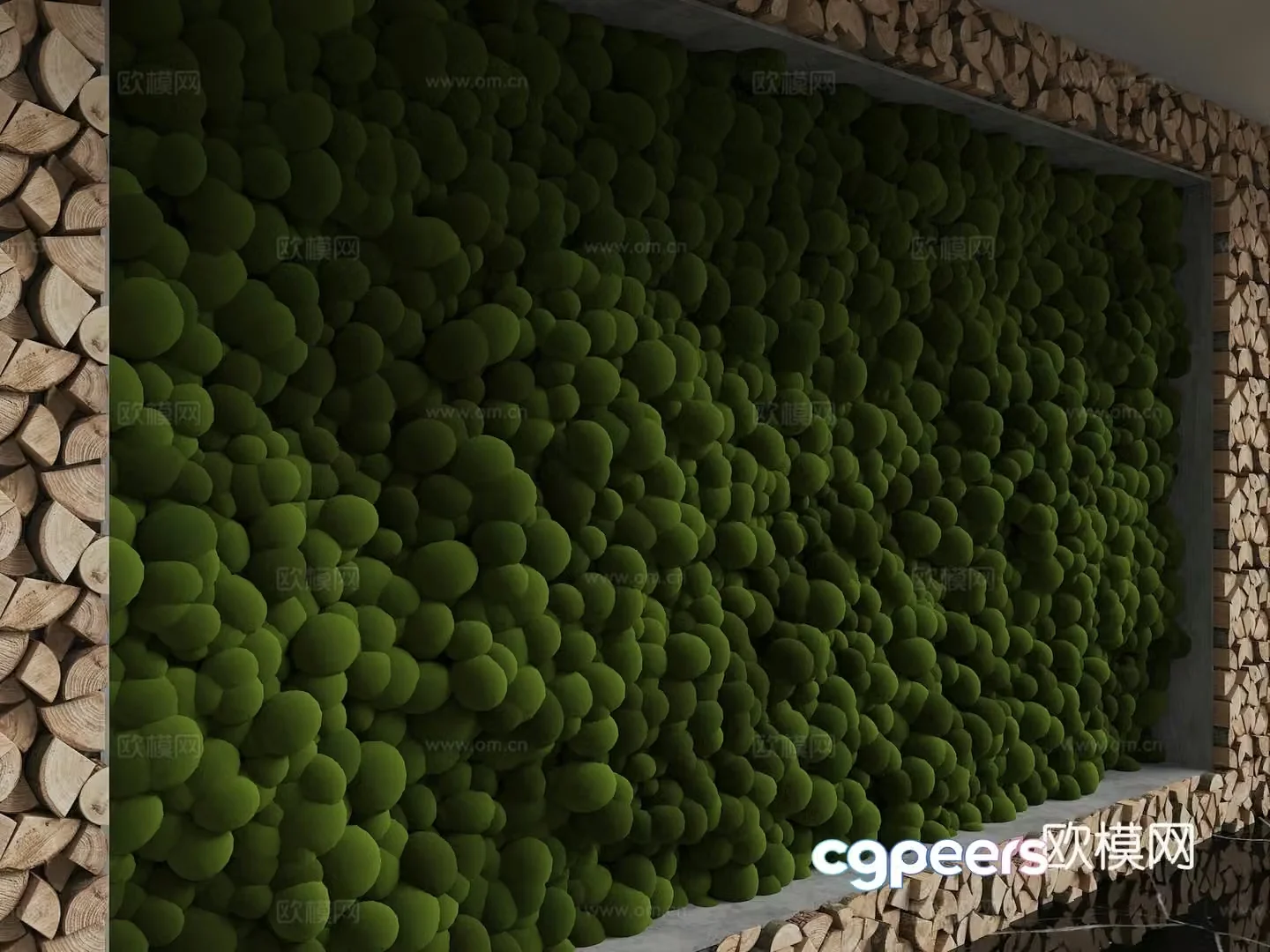 Modern background wall 3d model