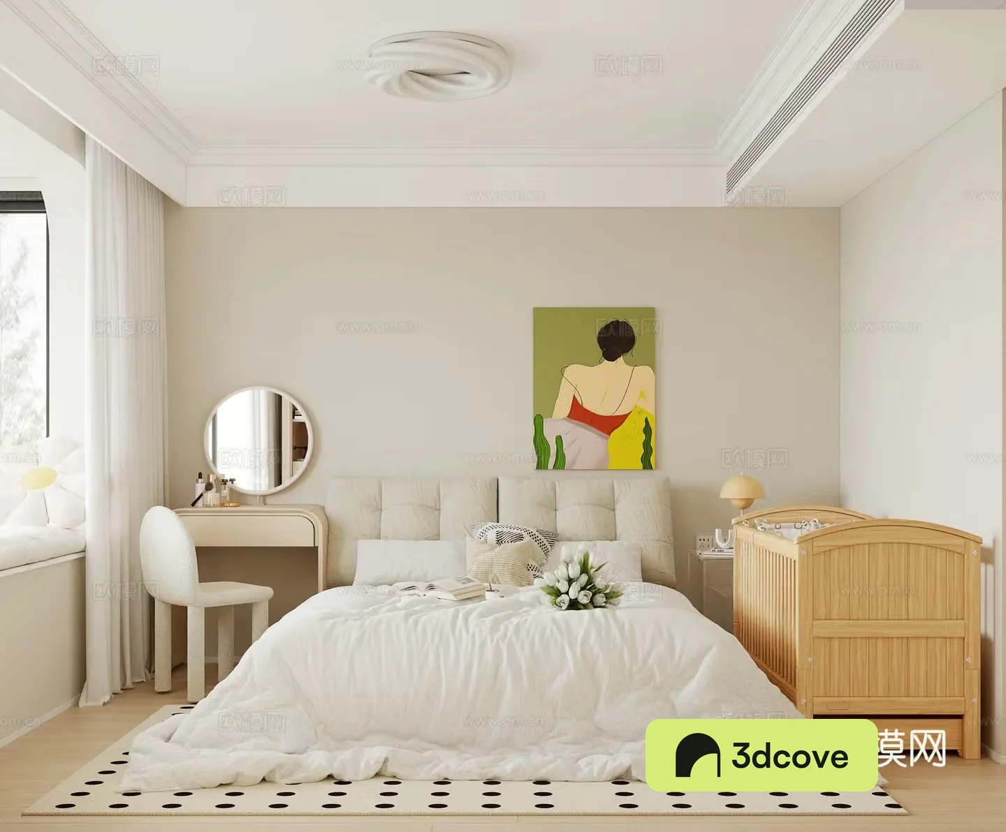 Modern Cream Bedroom