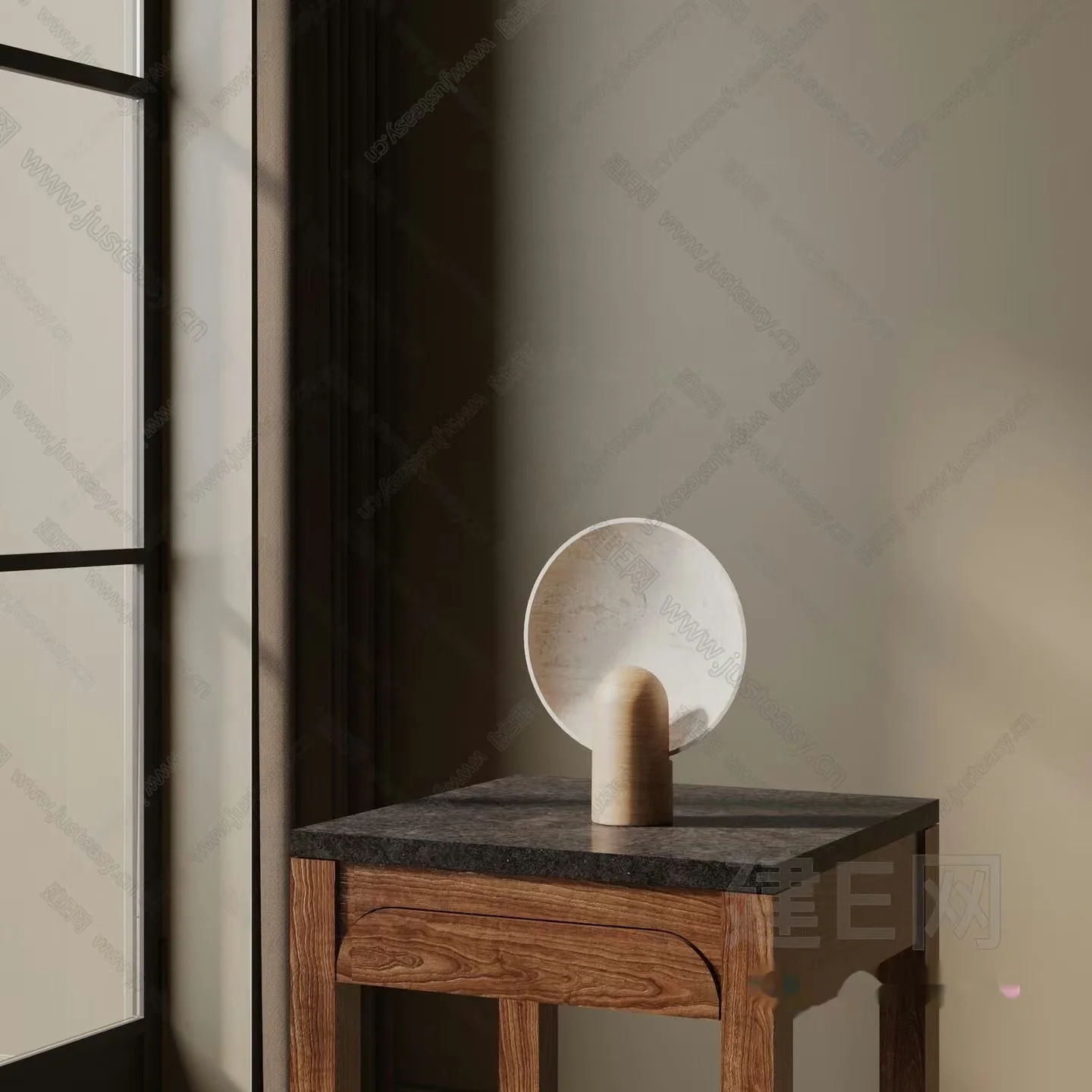 A Modern Table Lamp 3D Model – 1262 – VRAY Render