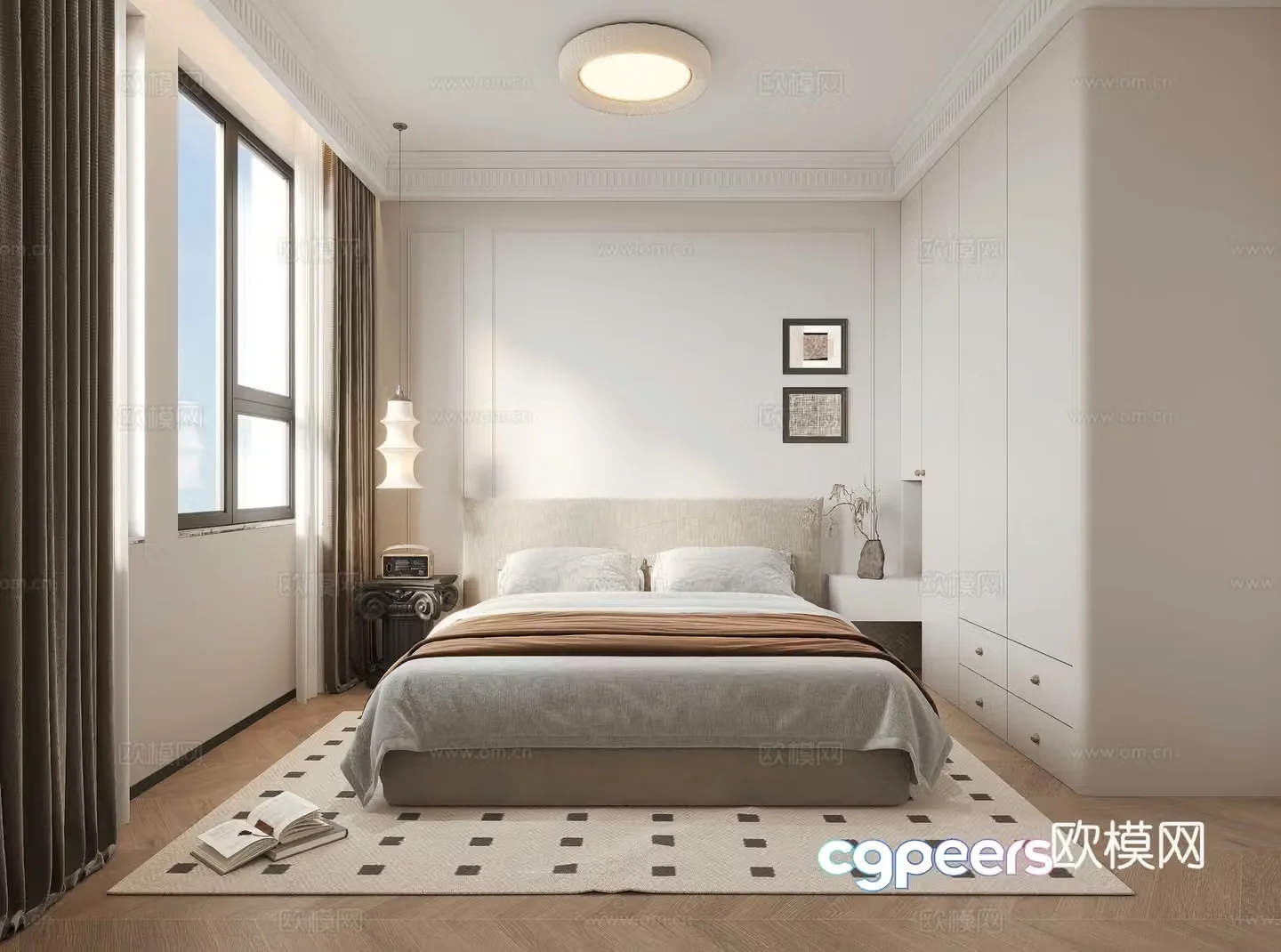 Modern bedroom 3d model