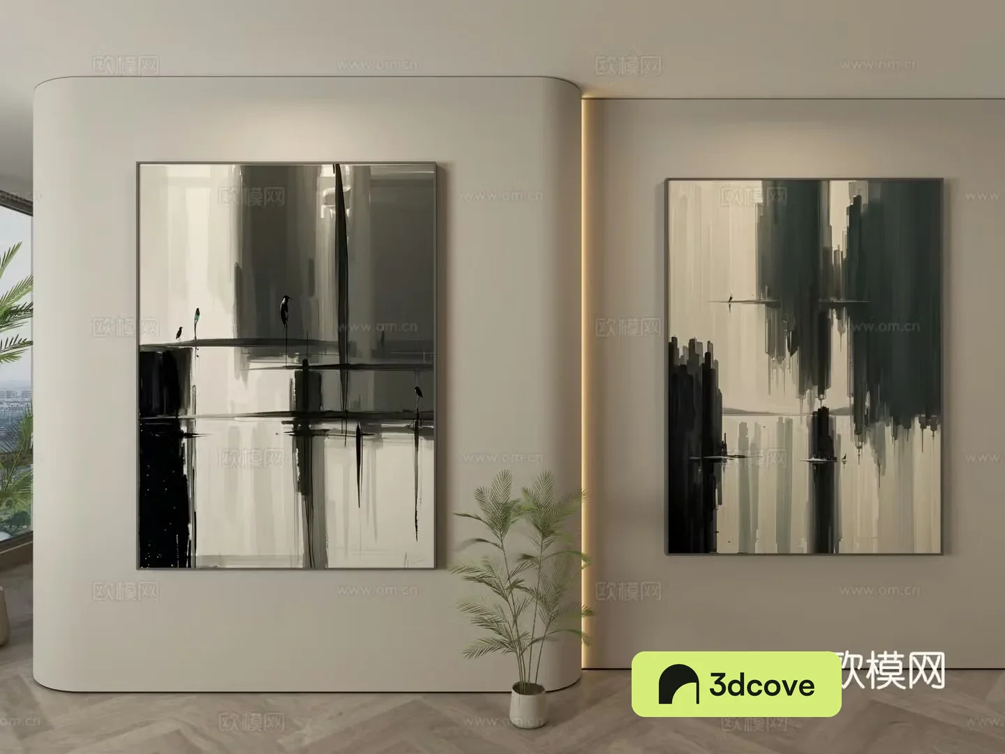 Modern decorative paintings Simple hanging paintings