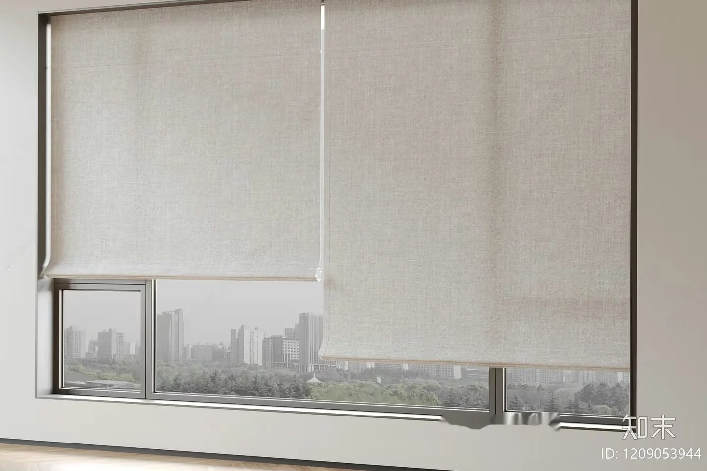 Modern Window Blinds 3D Model – 18291 – VRAY Render