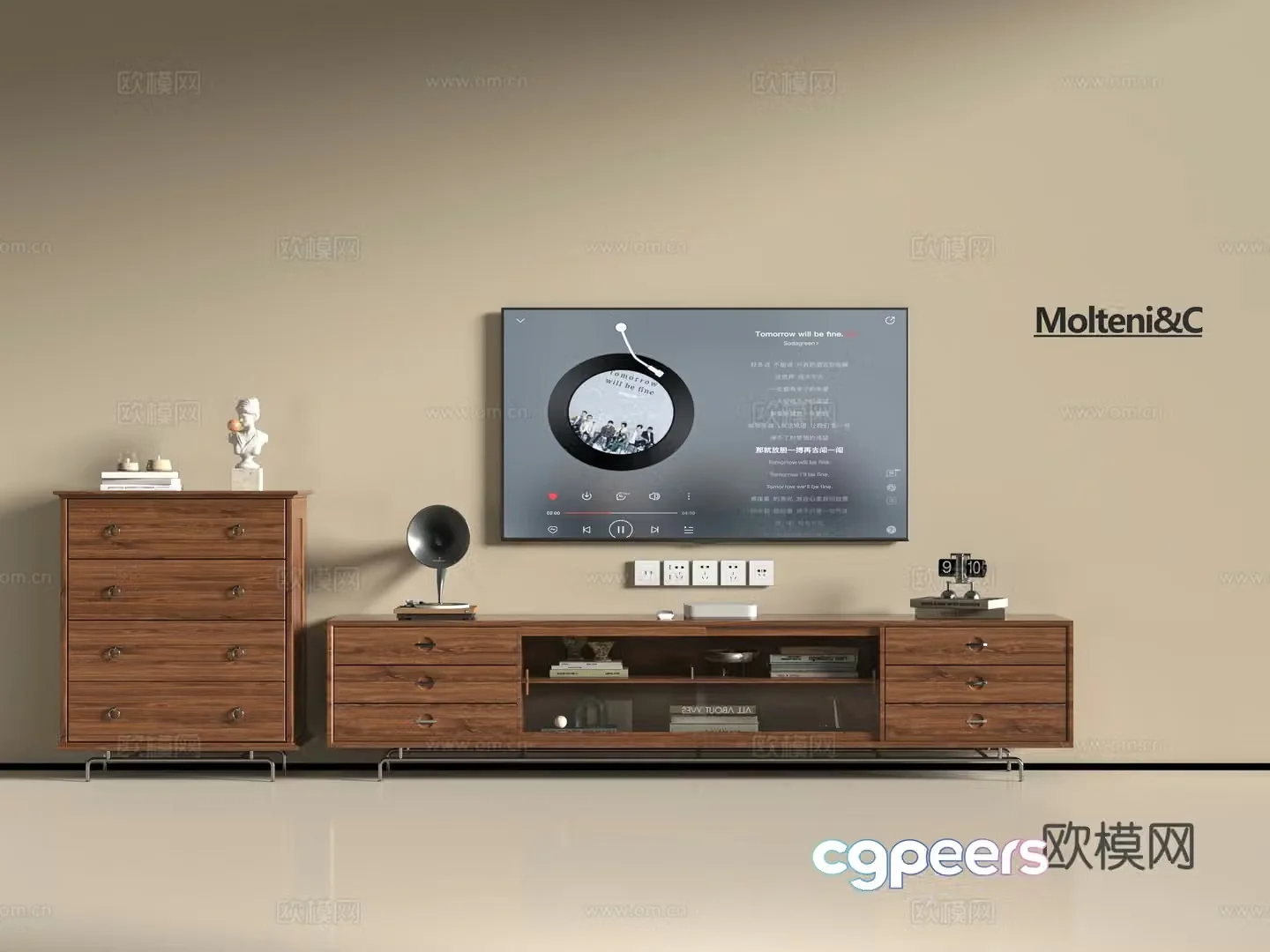 Modern TV cabinet 3d model