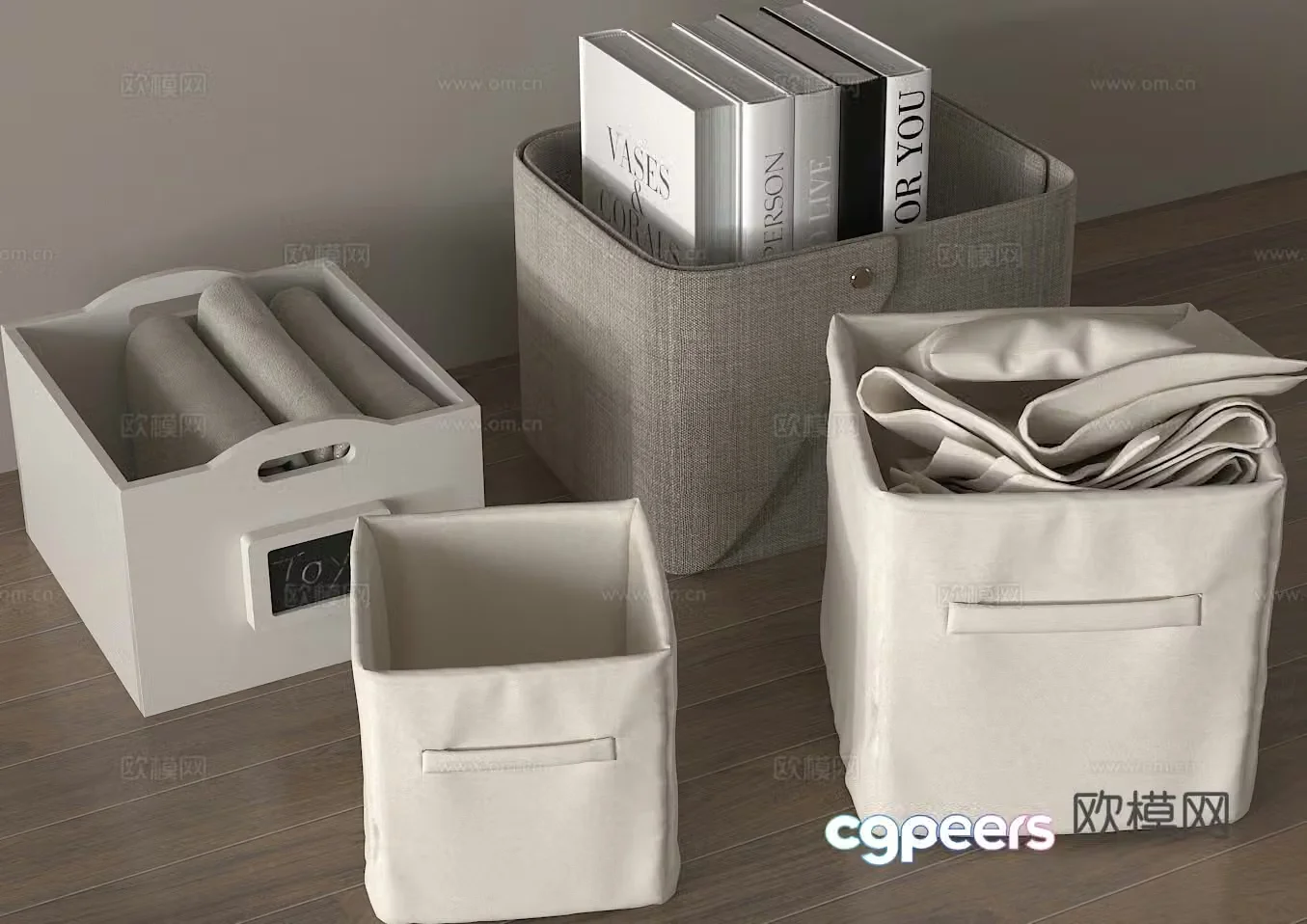 Storage basket storage bag dirty clothes basket dirty clothes basket storage basket 3d model