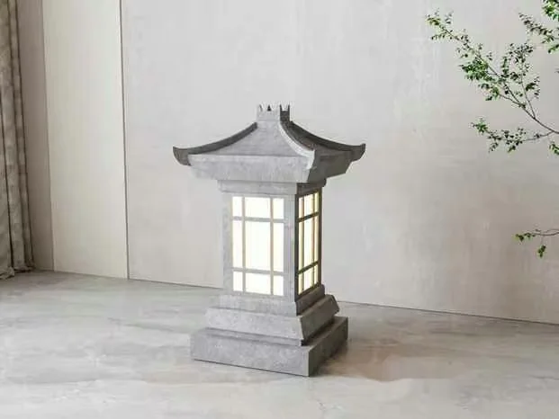 Asian-Style Outdoor Lamp 3D Model – 10142 – VRAY Render
