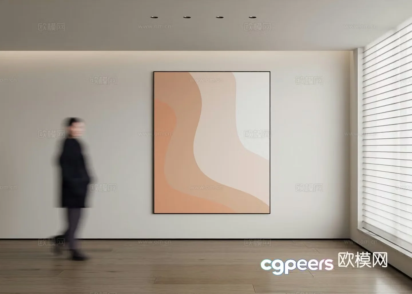 Modern decorative painting 3d model