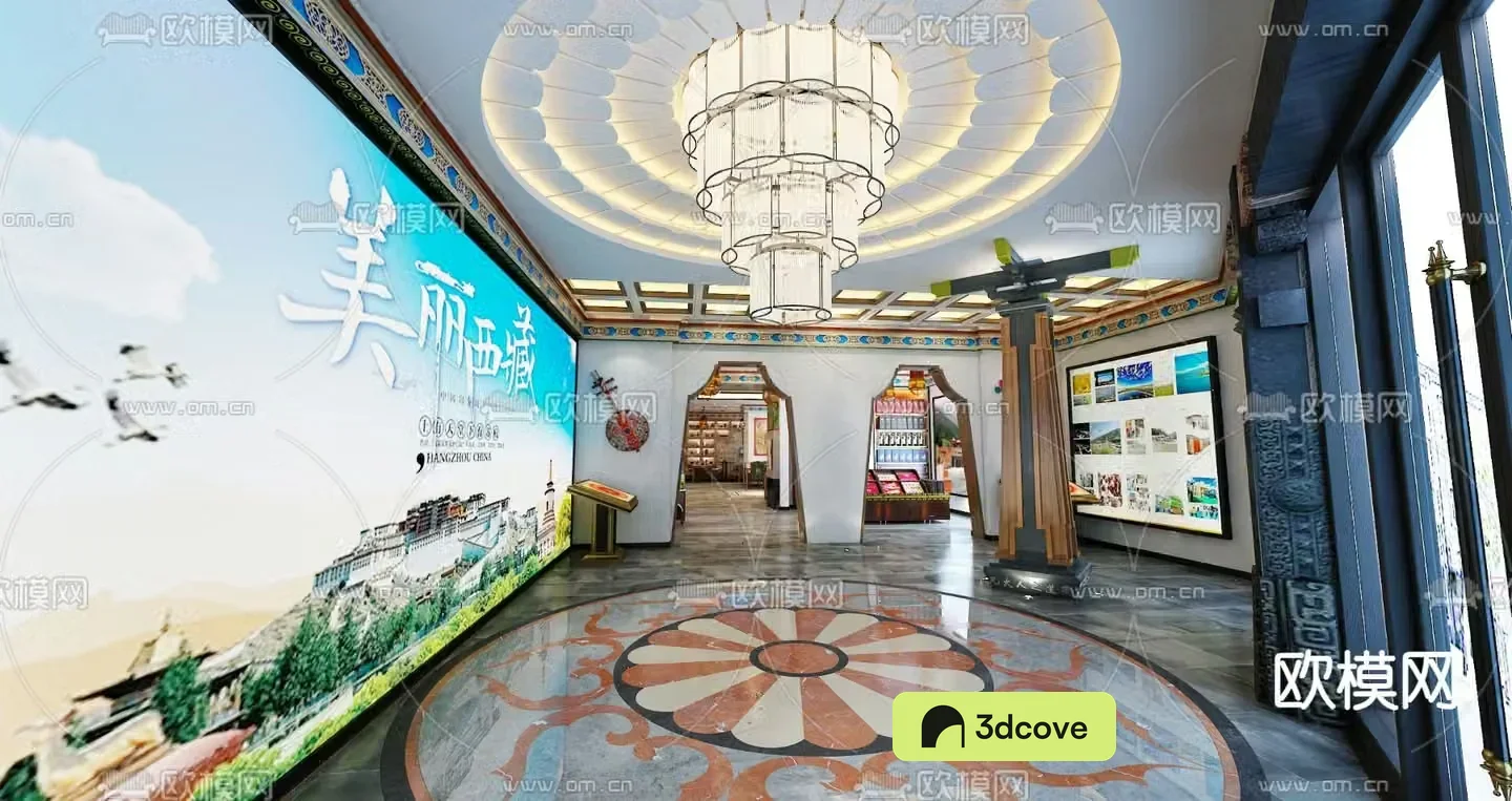 Tibetan exhibition hall Tibet specialty exhibition hall