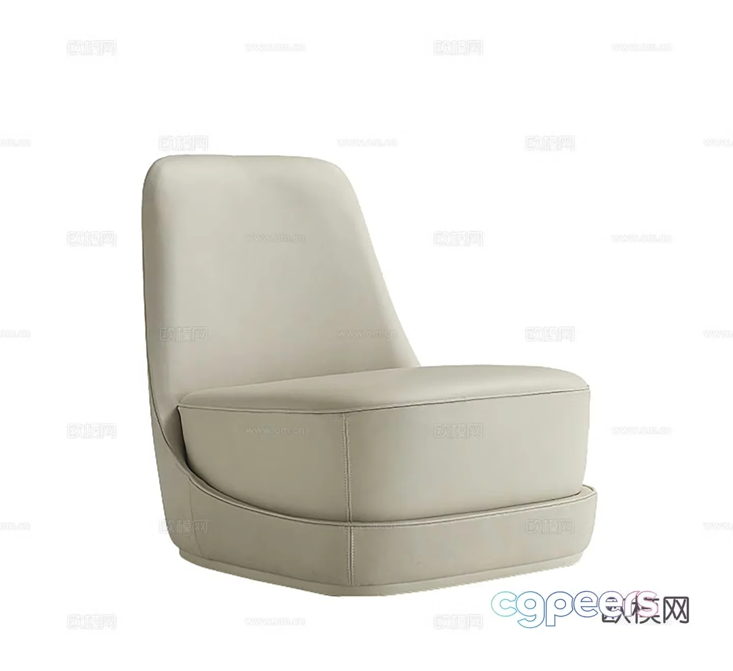 Ulivi single sofa casual sofa 3d model