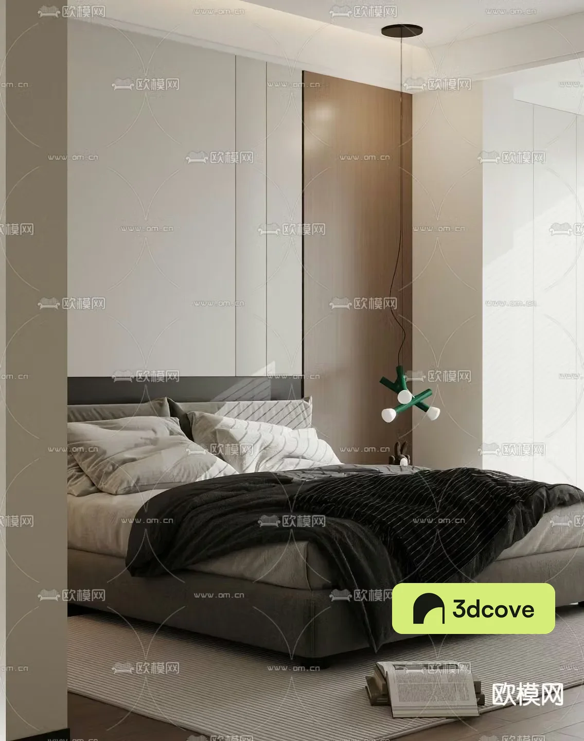 Modern double bed