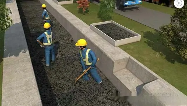 Three Workers In Blue Overalls And Yellow Hard Hats 3D Model – 9966 – VRAY Render