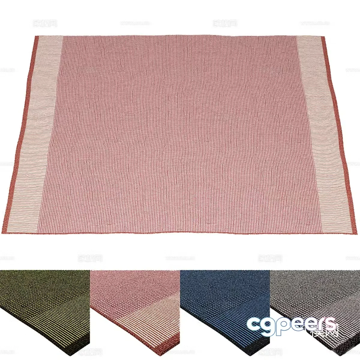 New Chinese style fabric carpet 3D model