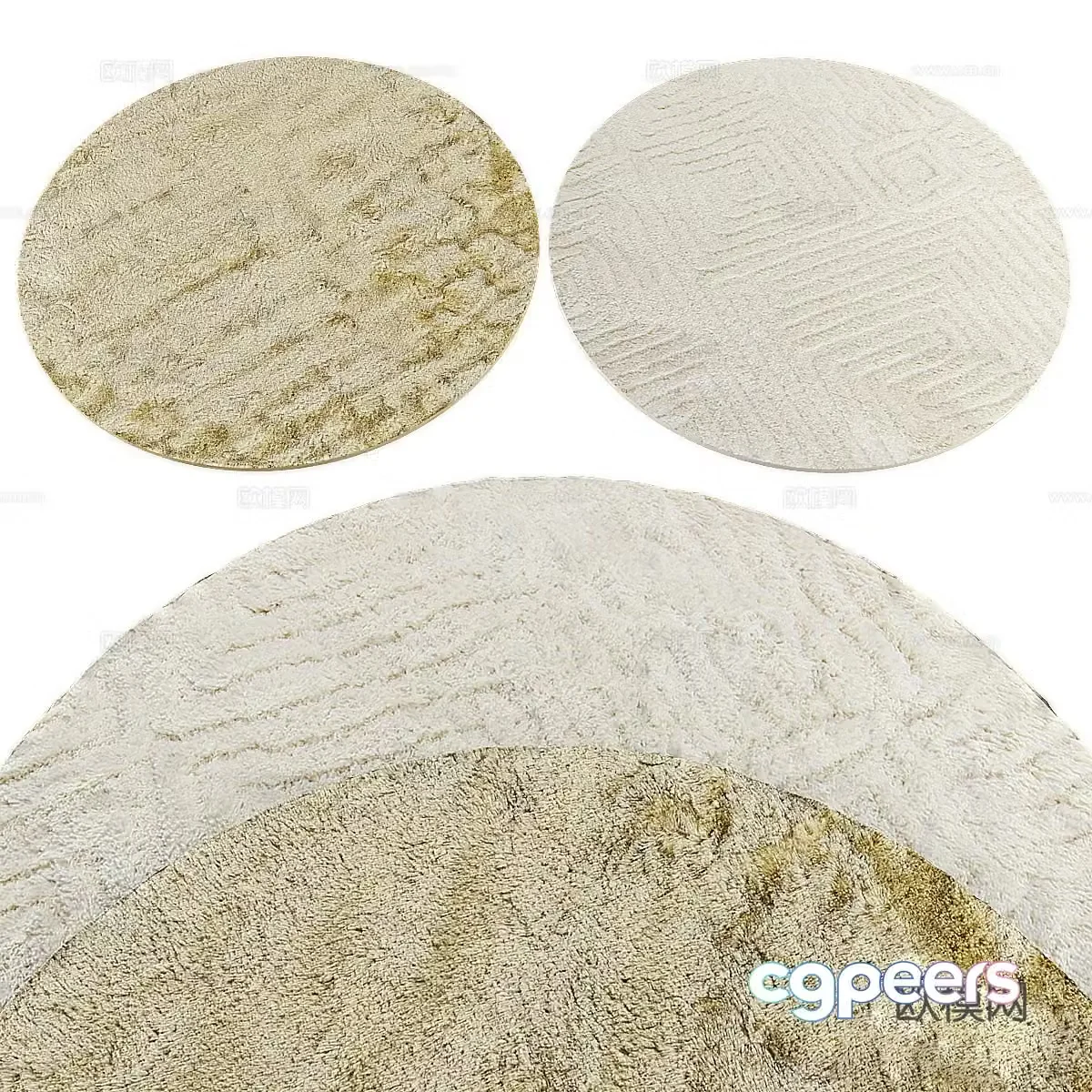 Round carpet 3d model