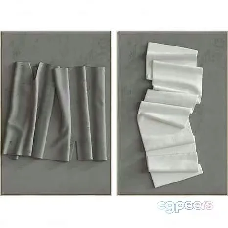 White Fabric 3D Model – 20616 – CORONA Render