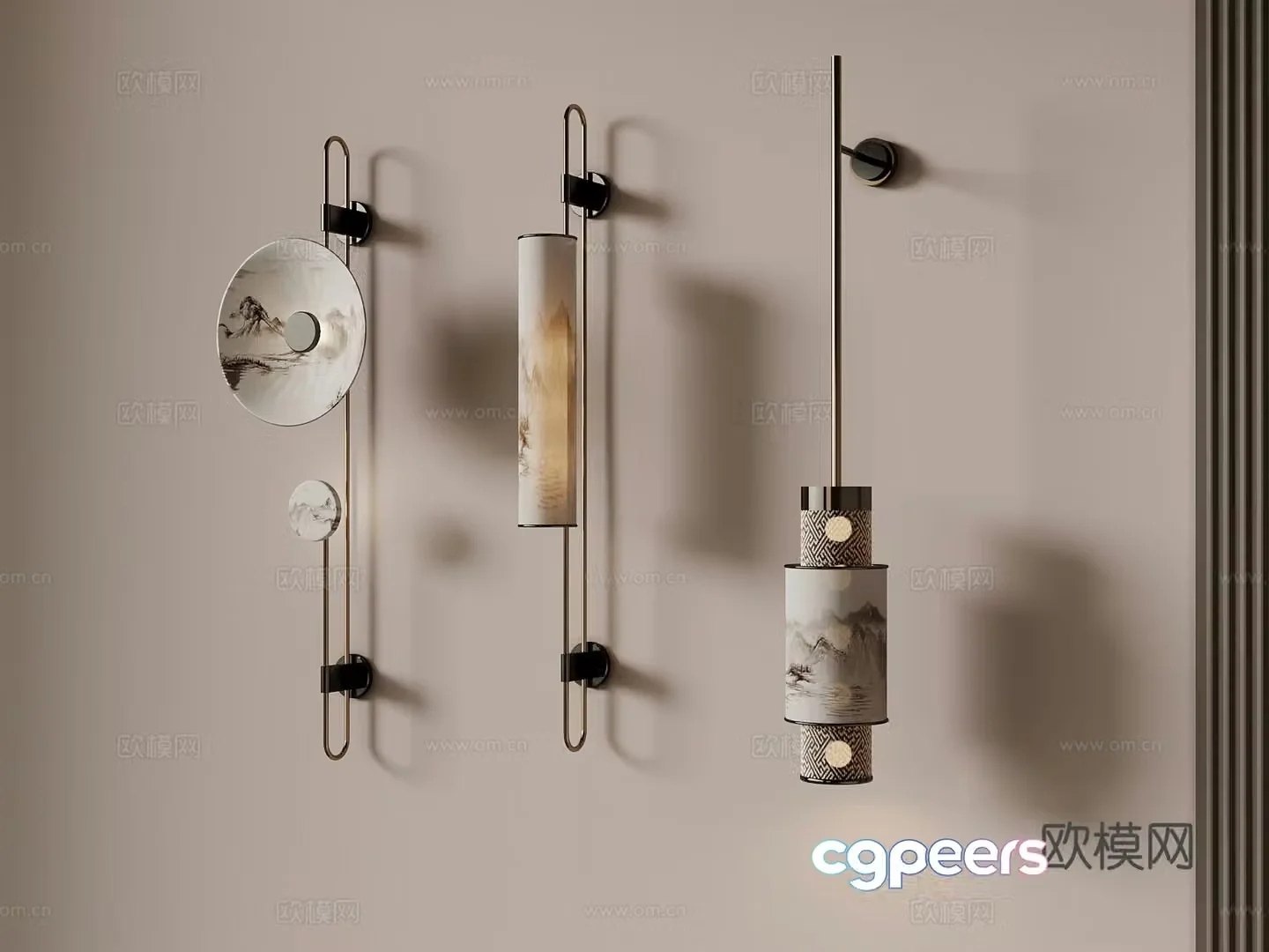 Wall lamp Modern wall lamp 3d model