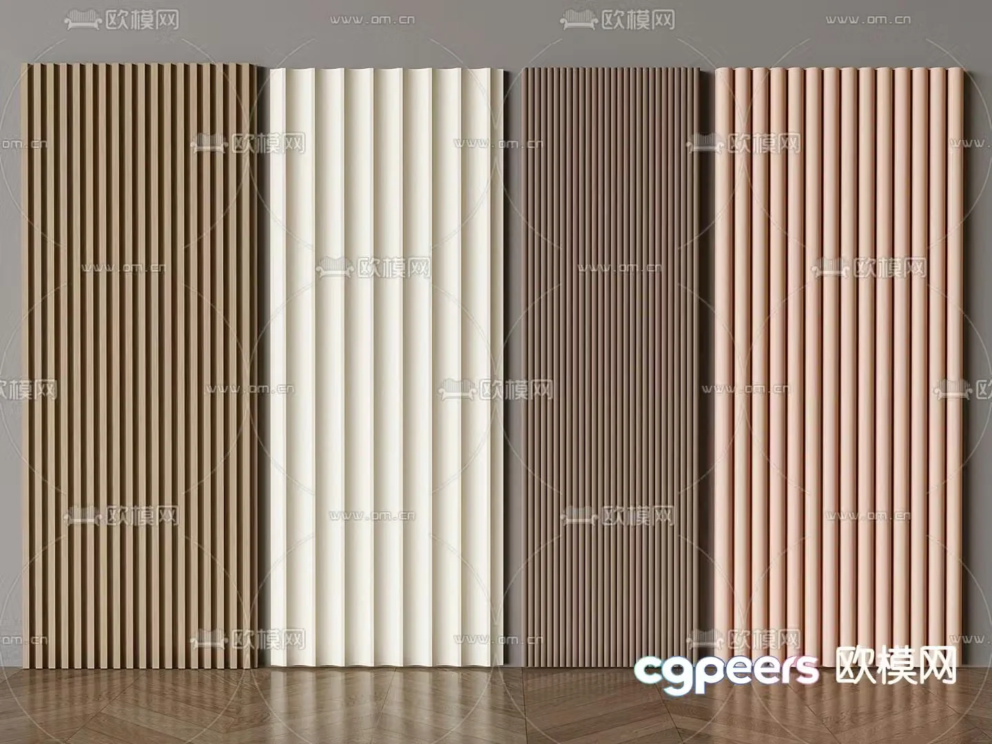 Wall panel Grating panel Great Wall panel 3D model