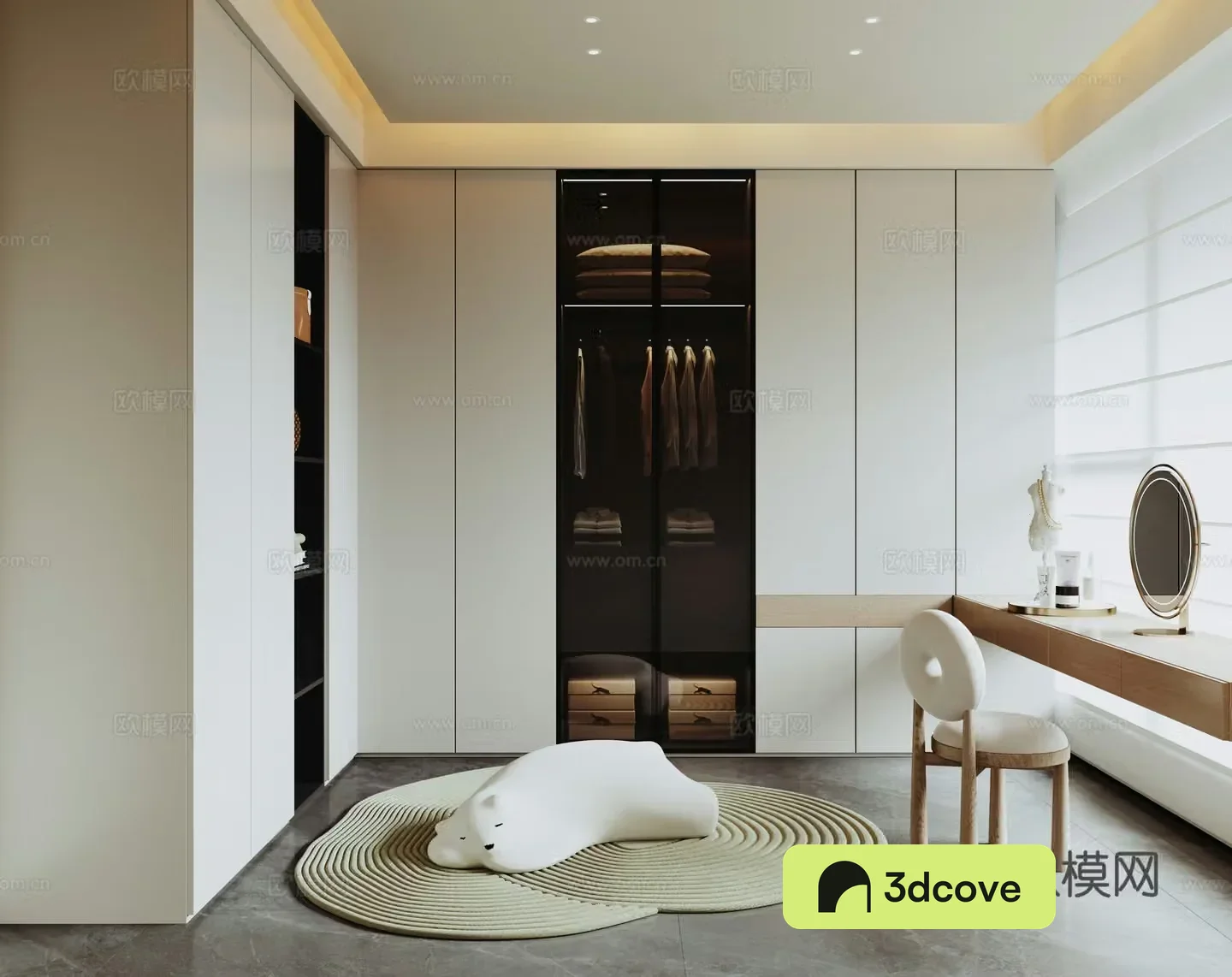 Modern cloakroom