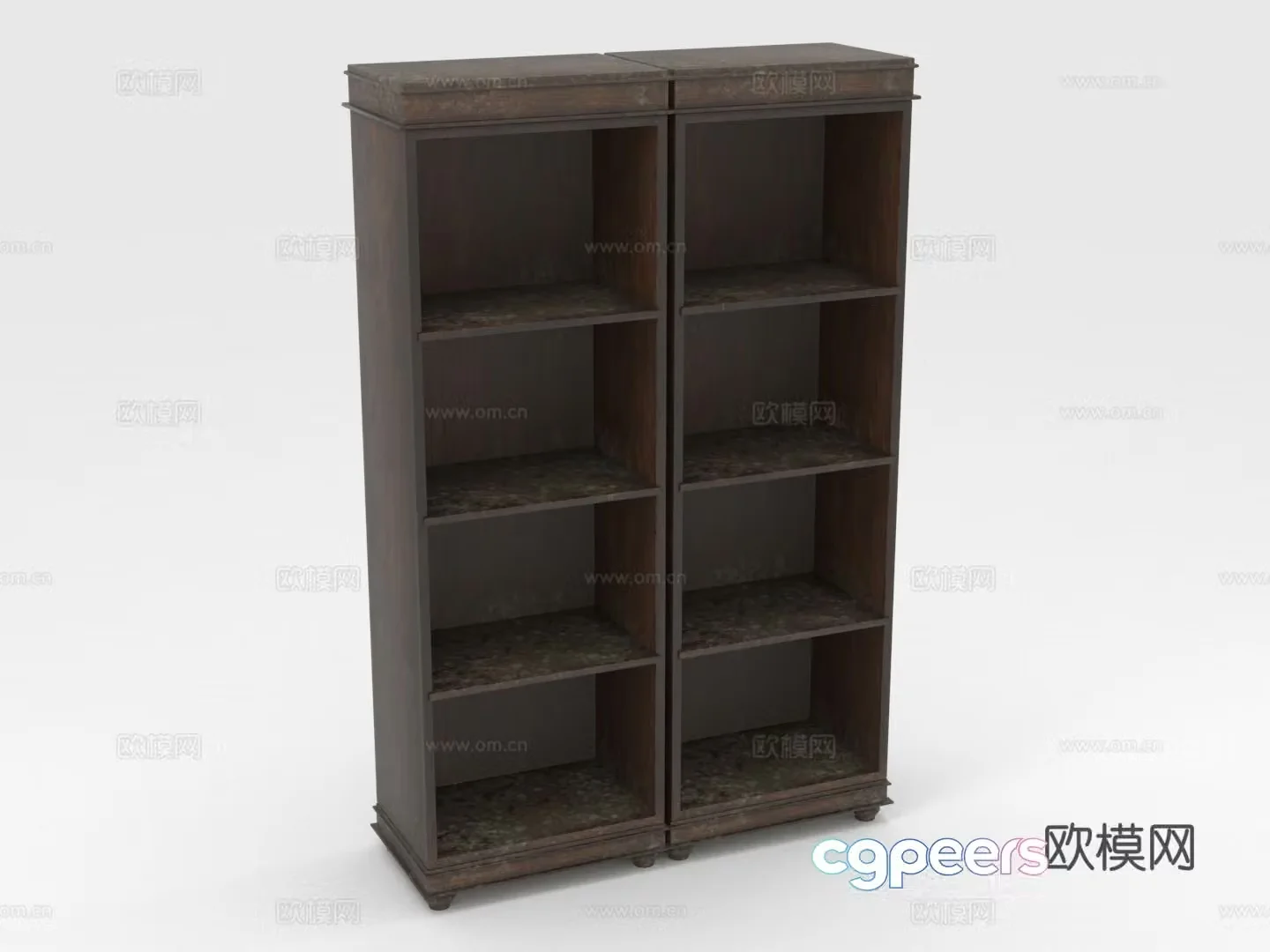 Bookcase Locker Storage cabinet Display cabinet Wooden cabinet Cabinet 3D model