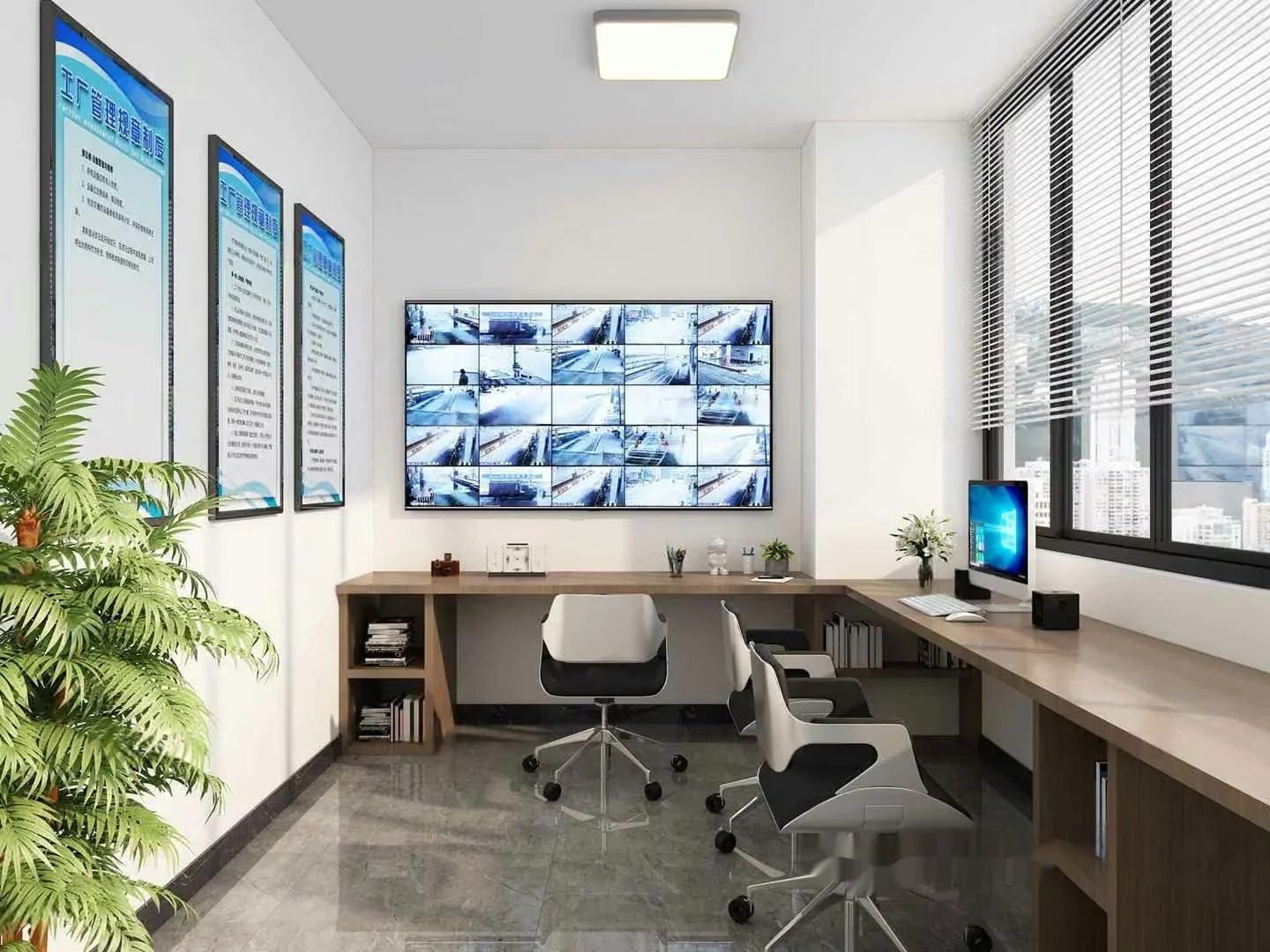 Modern Office Space 3D Model – 7780 – VRAY Render