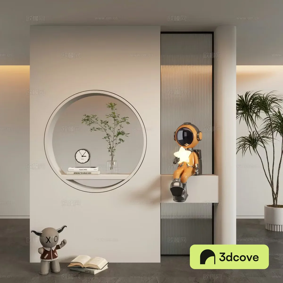 Modern entrance partition glass partition
