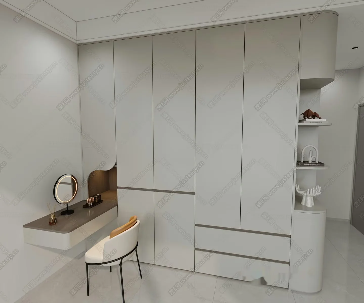 Modern Dressing Room 3D Model – 3634 – CORONA Render