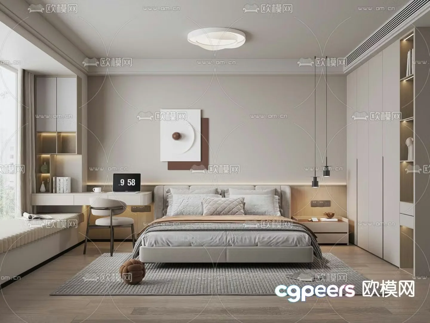 Modern bedroom Master bedroom Master room 3d model