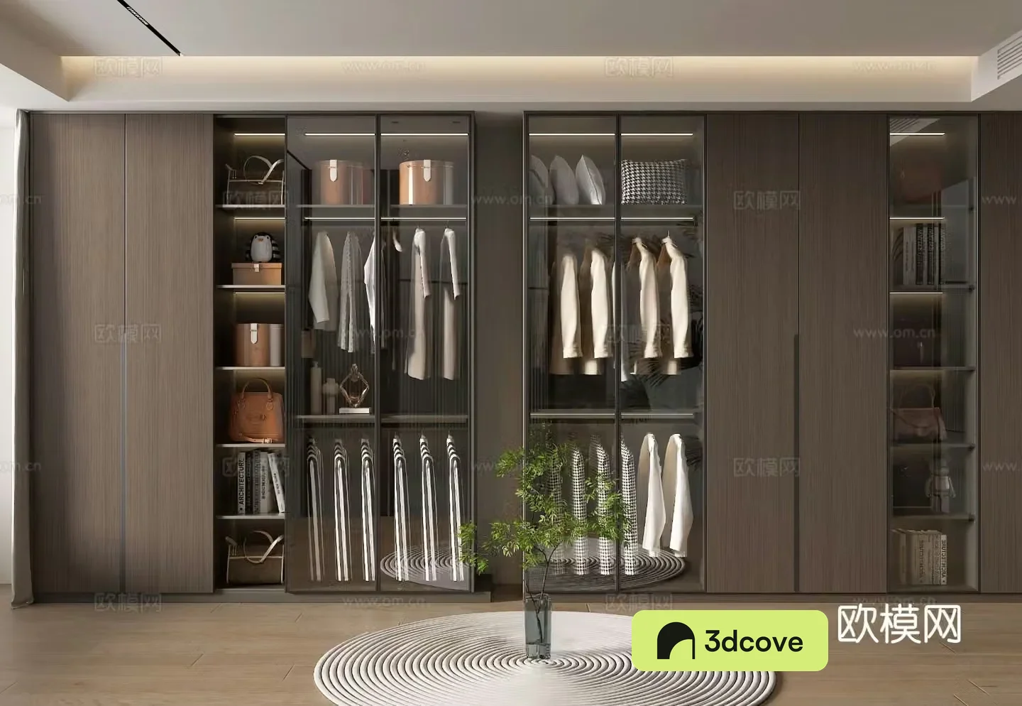 Modern home cloakroom