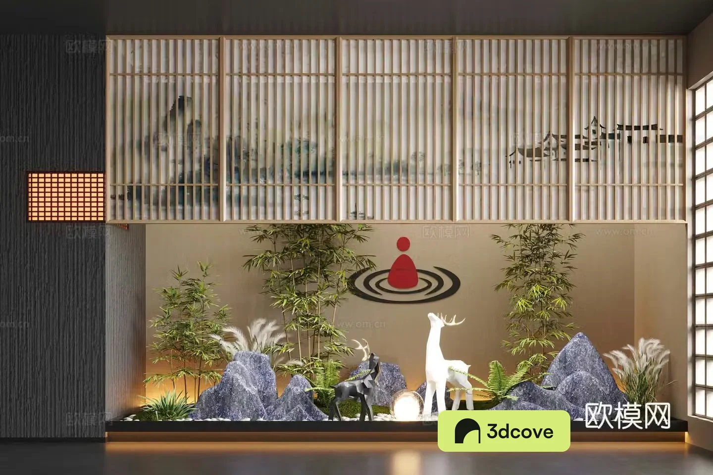 New Chinese -style indoor landscape landscaping