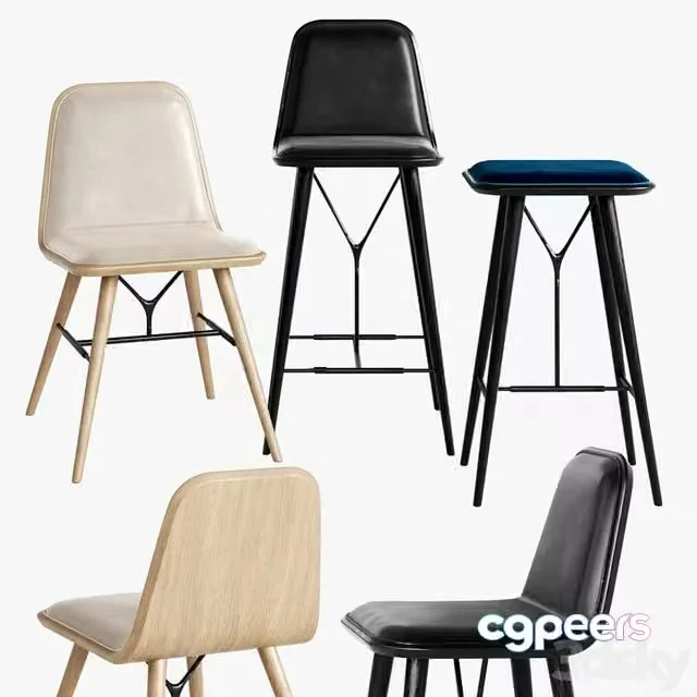 3ds Max Free – Fredericia Spine Stool Barstool Chair