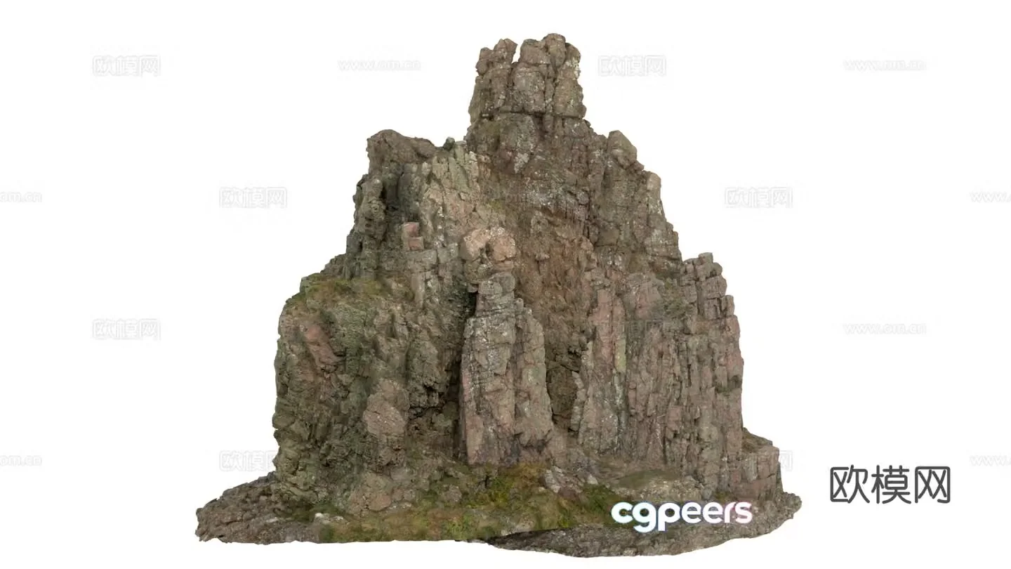 Mountain cliff peak 3d model