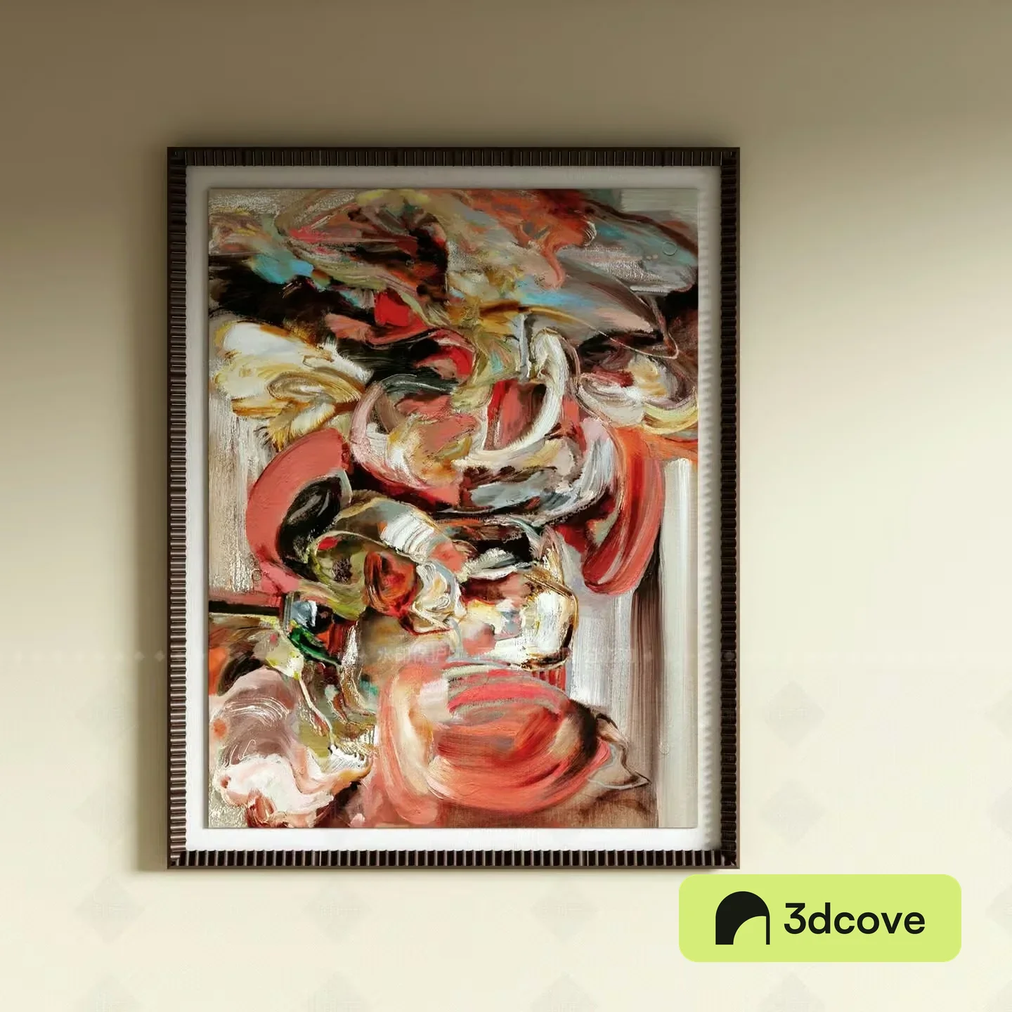 A Framed Abstract Painting