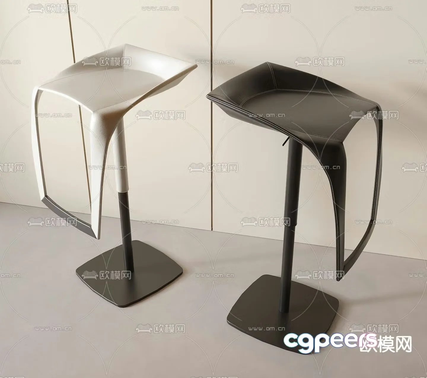 Creative bar chair bar stool bar stool 3d model
