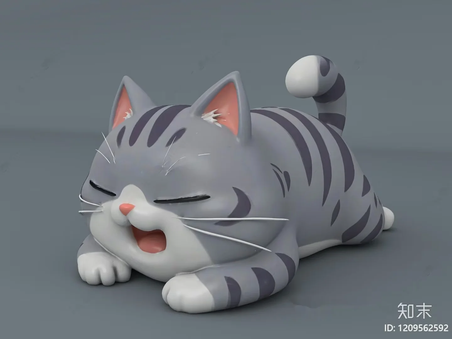 A Cartoon Cat 3D Model – 15082 – VRAY Render