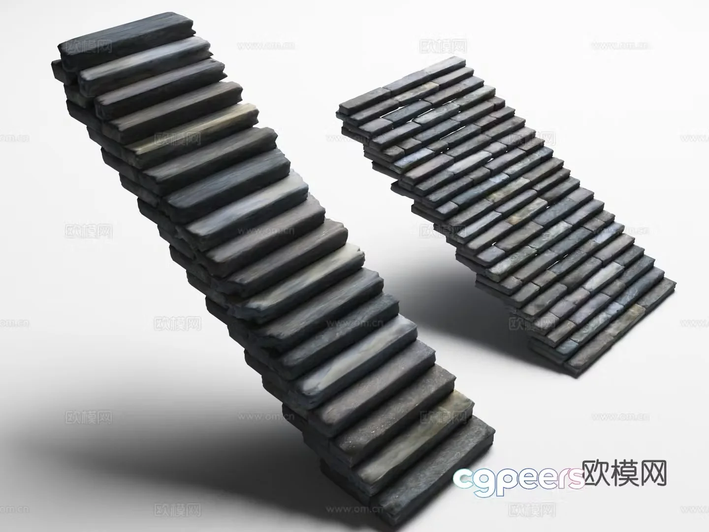 Ancient Steps Stone Steps Stone Steps Stone Steps 3D Model