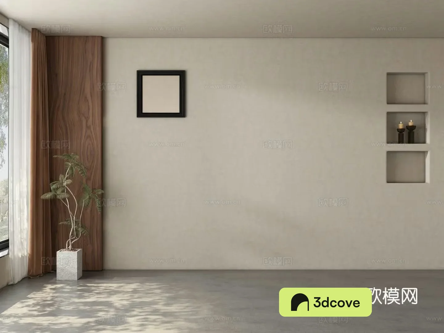 Modern medieval style restaurant tea room background wall