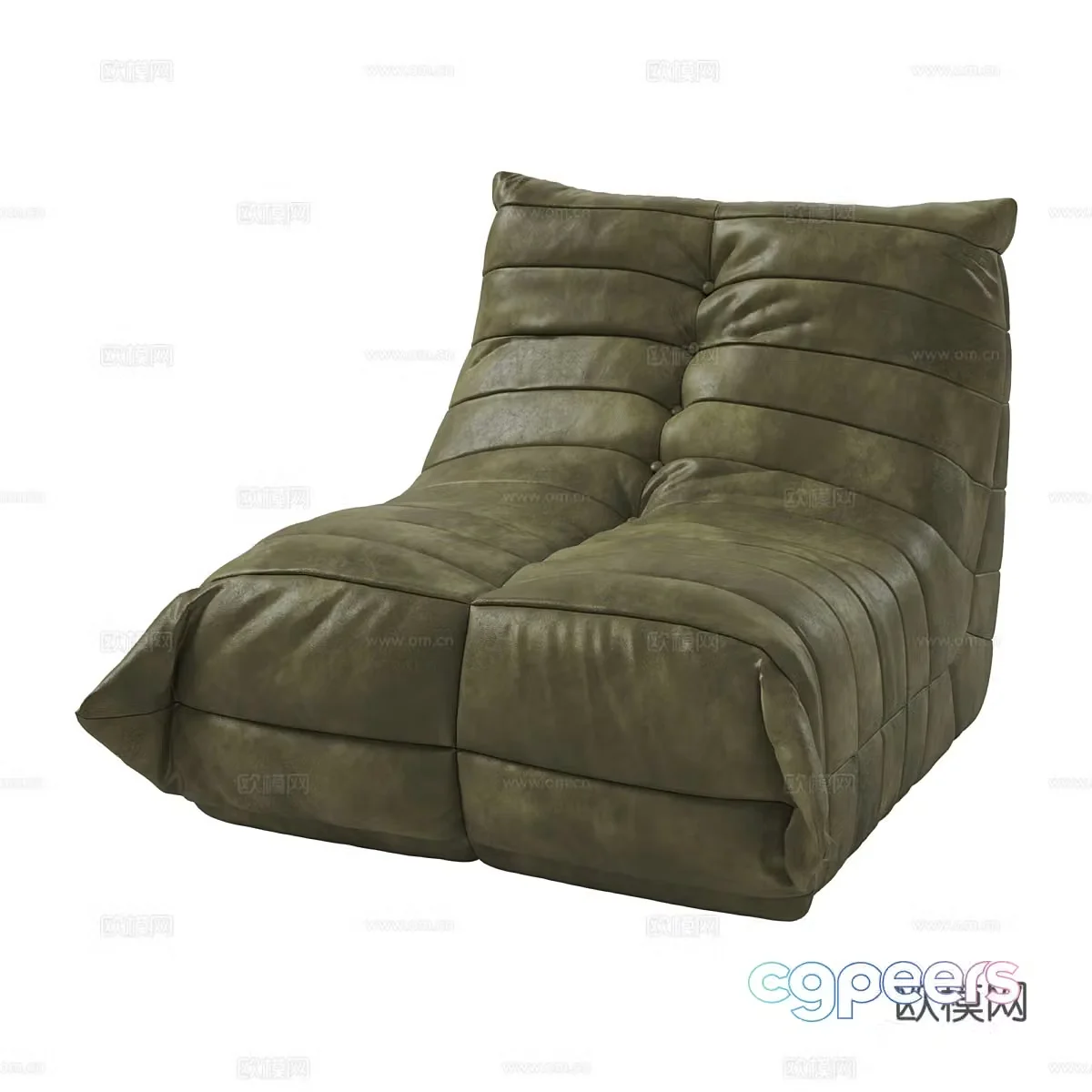 Beanbag caterpillar sofa 3d model