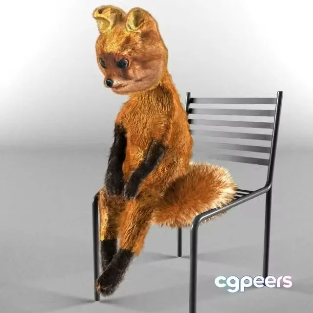 3ds Max Free – Fox on the chair