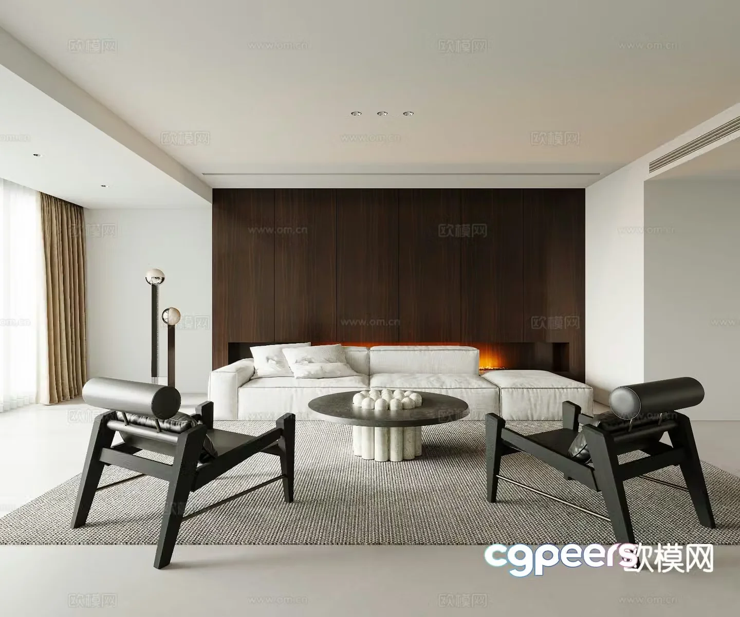 Modern living room 3d model
