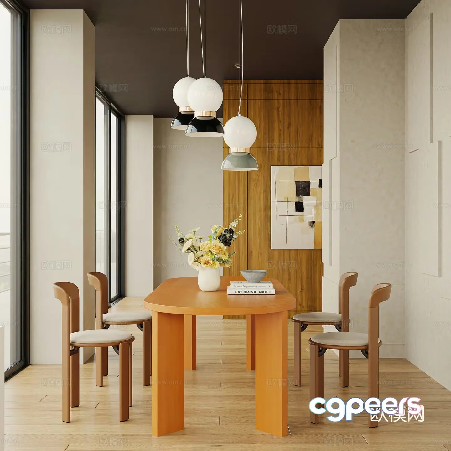 Modern restaurant 3d model